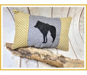 Stickdatei - Wolf Silhouette